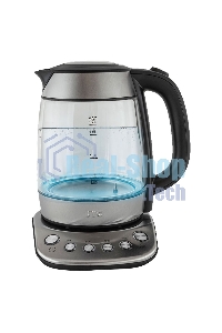 Чайник электрический JVC JK-KE1825 1,7 л, 2200 Вт, черный с серебристым