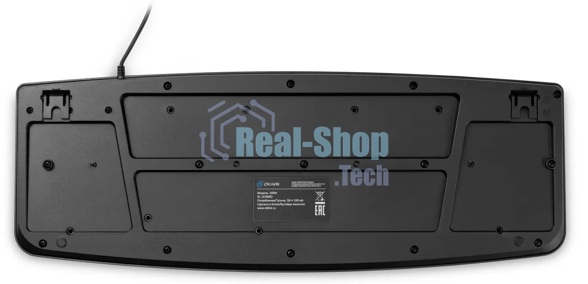 Клавиатура проводная Oklick 105M (1678092), USB, черный