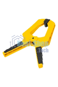 Струбцина клещеобразная Denzel усиленная 100 х 80 мм, двухкомпонентные рукоятки