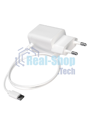 Сетевое зарядное устройство Maxvi A304T Type-C\USB 3A 15W + литой кабель Type-C 1.2м, белый