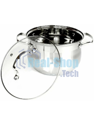 Набор посуды Kelli KL-4209 6 пред. Кастрюля с жаропрочной стекл. крышкой 2.1 л. Кастрюля с жаропрочной стекл. крышкой 3 л. Кастрюля с жаропрочной стекл. крышкой 4 л. Высококачественная нерж. сталь 18/10. 5-ти слойное капсульное дно.