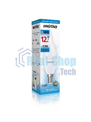 Лампа светодиодная Smartbuy 12W/6000/E14 (SBL-C37Can-12-60K-E14)
