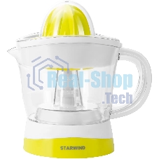 Соковыжималка цитрусовая Starwind SJ 1121 30Вт рез.сок.:700мл. белый/желтый