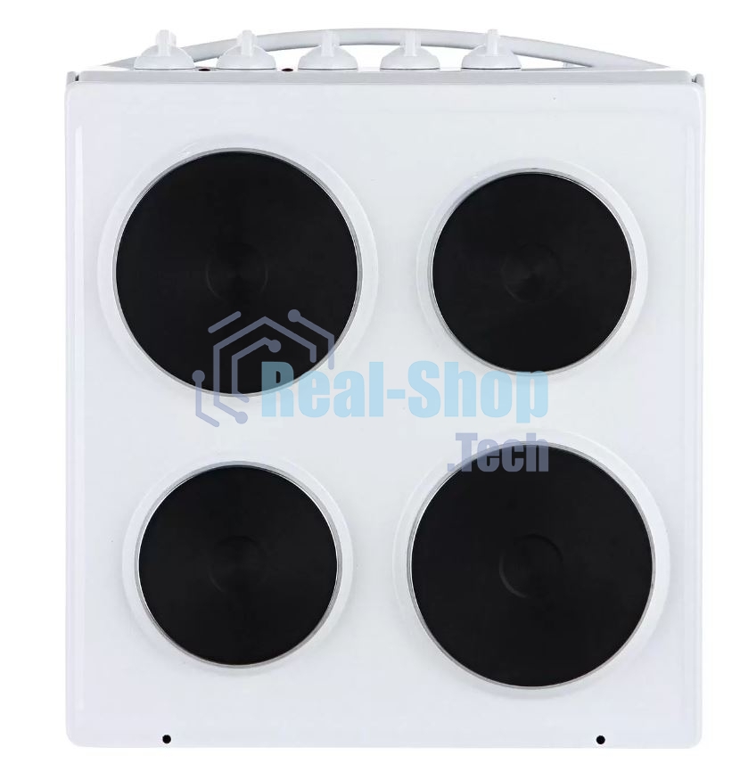Плита электрическая Flama AE 1403 W белый, конфорок 4 шт, духовка 50 л, 50 см x 85 см x 60 см