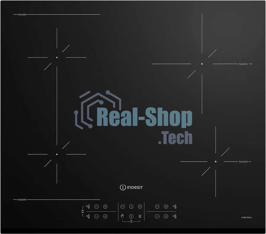 Индукционная варочная панель Indesit IB 41B60 BF, независимая, черный
