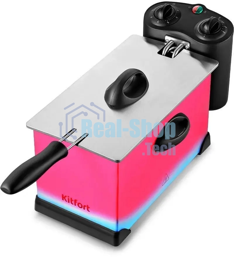 Фритюрница Kitfort КТ-4052 2000Вт серебристый/черный