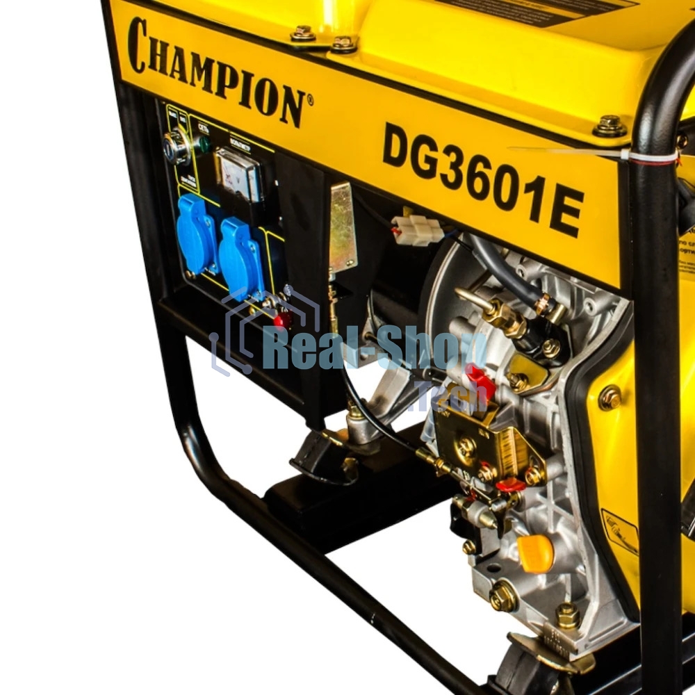 Электрогенератор дизельный Champion DG3601E, 3 кВт, 80 дБ, 80 кг
