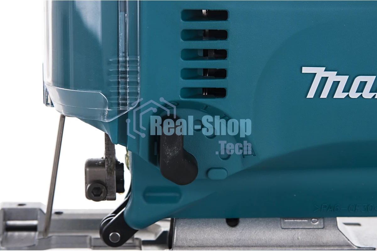 Лобзик электрический Makita 4329KX1 Лобзик,в\рук, 450Вт,500-3100об\м,ход-18мм,рез-65мм,1.9кг,чем,маятн,набор A-86898