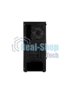 Компьютерный корпус MidTower Aerocool/Formula Quantum-G-BK-v2 черный без Б/п, ATX 3FRGb Fan on front panel