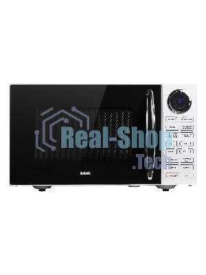 Микроволновая печь BBK 23MWG-930S/BW белый/черный, 23 л, 900 Вт, переключатели - сенсор