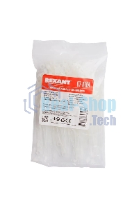 Хомут кабельный Rexant 3.6х100 нейл. белый (уп. 100 шт)