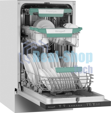 Встраиваемая посудомоечная машина Weissgauff BDW 4536 D Inverter AutoOpen Infolight