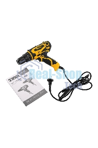 Дрель-шуруповерт сетевая Denzel ISD-300-13, 330Вт, Ударная