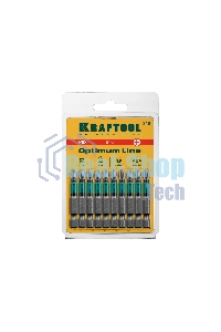 Биты Kraftool Optimum Line, PH3, 50 мм, тип хвостовика E 1/4