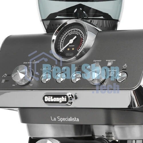 Кофеварка рожковая DeLonghi EC9255.T титан, исп. кофе - зерновой/молотый/чалды, 1.7 л, 1400 Вт, 15 Бар
