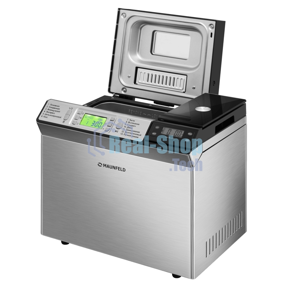 Хлебопечка Maunfeld MBM-900DSS 615 Вт, 13 программ, нержавеющая сталь