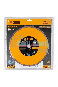 Диск алмазный сплошной Denzel супертонкий, 300 х 25,4 мм, горячее прессование, мокрое резание