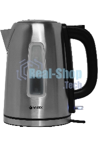 Чайник электрический Vitek VT-1137 1.7 л, 2200 Вт, серебристый матовый корпус: металл