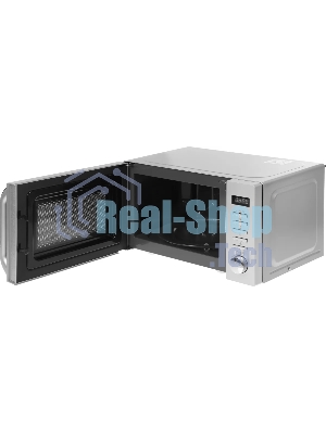Микроволновая печь Haier HMB-DG208SA серебристый, 20 л, 800 Вт, переключатели - кнопки, поворотный механизм