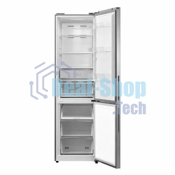 Холодильник General Electronics GE-IC401s серый двухкамерный 256/104л морозилка снизу, No Frost