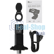 Веб-камера ACD-Vision UC400 CMOS 1.3МПикс, 1280x720p, 30к/с, микрофон встр., USB 2.0, шторка объектива, универс. крепление, черный корп.
