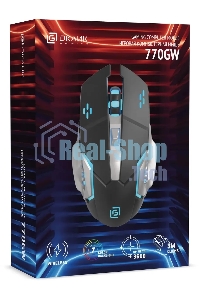 Мышь беспроводная Oklick 770GW черный, 3600 dpi, радиоканал, USB, кнопки - 6