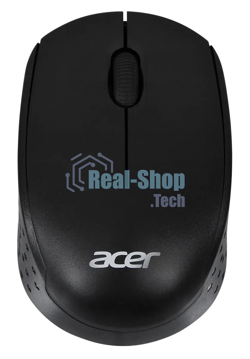Мышь беспроводная Acer OMR020 черный, 1200 dpi, радиоканал, USB, кнопки - 3
