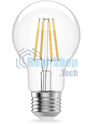 Лампа светодиодная филаментная Gauss Filament 9Вт цок.: E27 груша св. свеч. бел. теп. (упак.: 10 шт)
