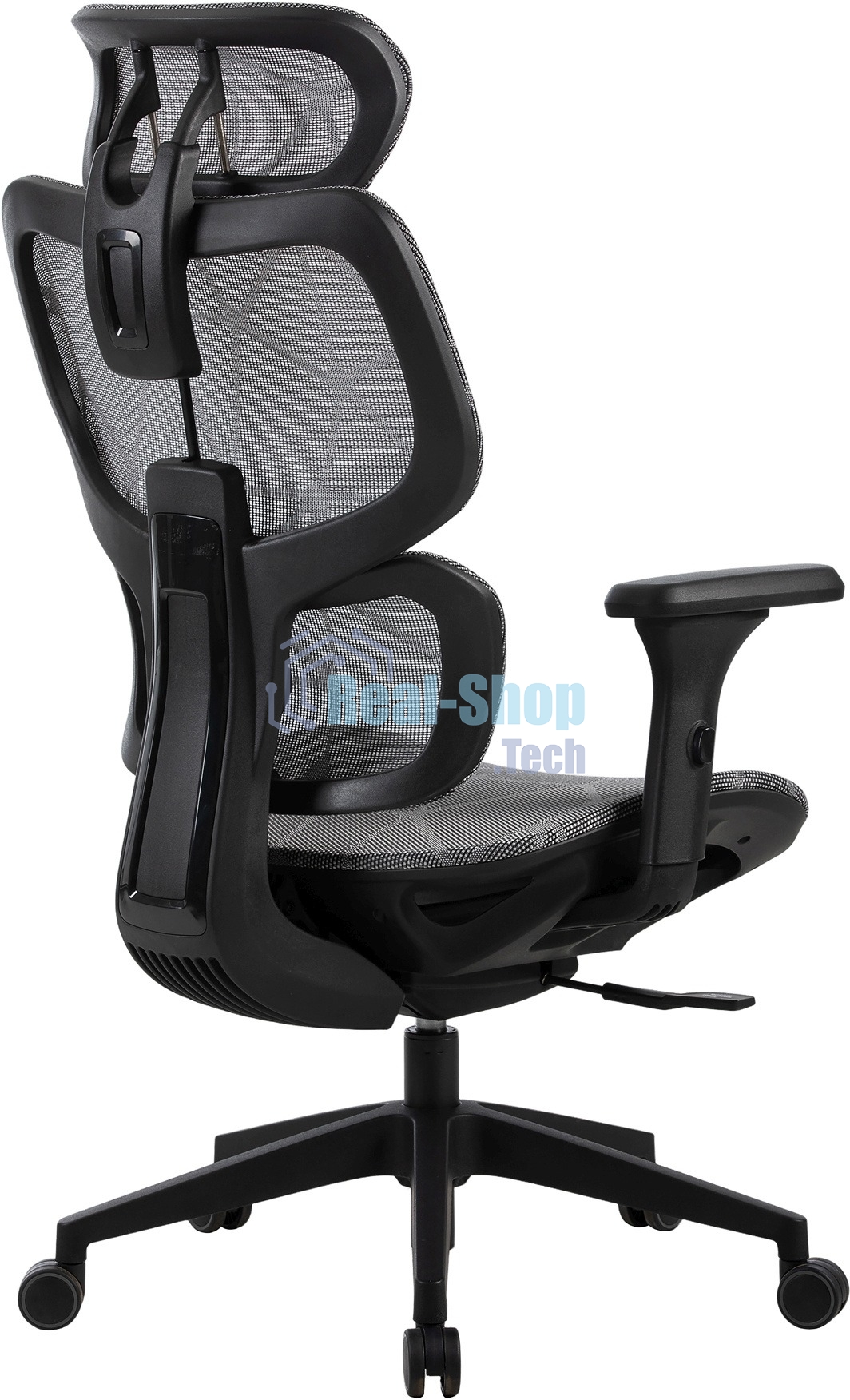 Кресло компьютерное Cactus CS-MC555-GY черный/серый, сетка