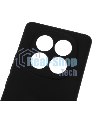 Чехол (клип-кейс) BoraSCO для Xiaomi Redmi Note 14 Pro 4G Silicone Case черный (74848)