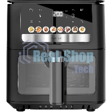 Аэрогриль Centek CT-3104 черный, 1900 Вт, 9 л, сенсор, 8 программ