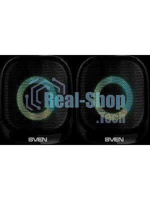 Акустическая система 2.0 АС SVEN G345, черный, (10 Вт, RGB, питание USB, Bluetooth)