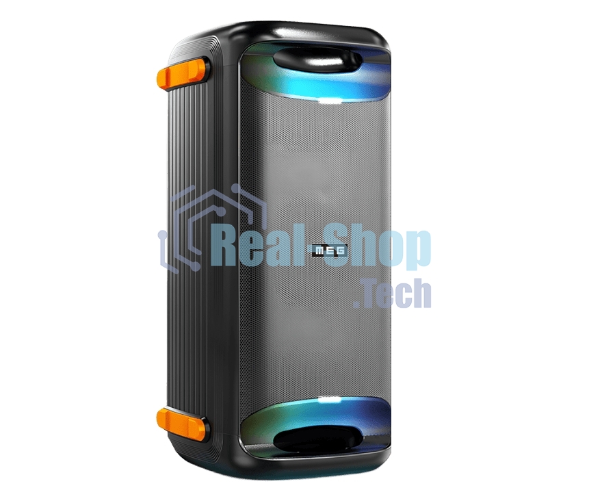 Портативная колонка MEG SPA101BL, 100Вт, Bluetooth 5.3, время работы до 9,5ч, Dolby Audio, черная