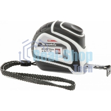 Рулетка Matrix Autostop, 3 м х 16 мм двухкомпонентный корпус