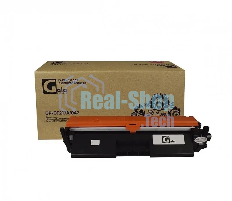 Картридж лазерный GalaPrint GP-CF217A/047 (№17A) черный (1600 стр.) для HP LaserJet Pro M101/M102/M102w/M129/M130/M130fw/Canon i-SENSYS LBP112/LBP113/MF112/MF113