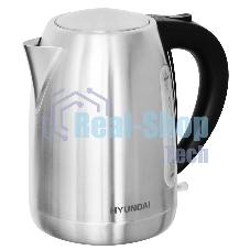 Чайник электрический Hyundai HYK-S2014 1.7л. 2000Вт серебристый/черный (корпус: нержавеющая сталь)