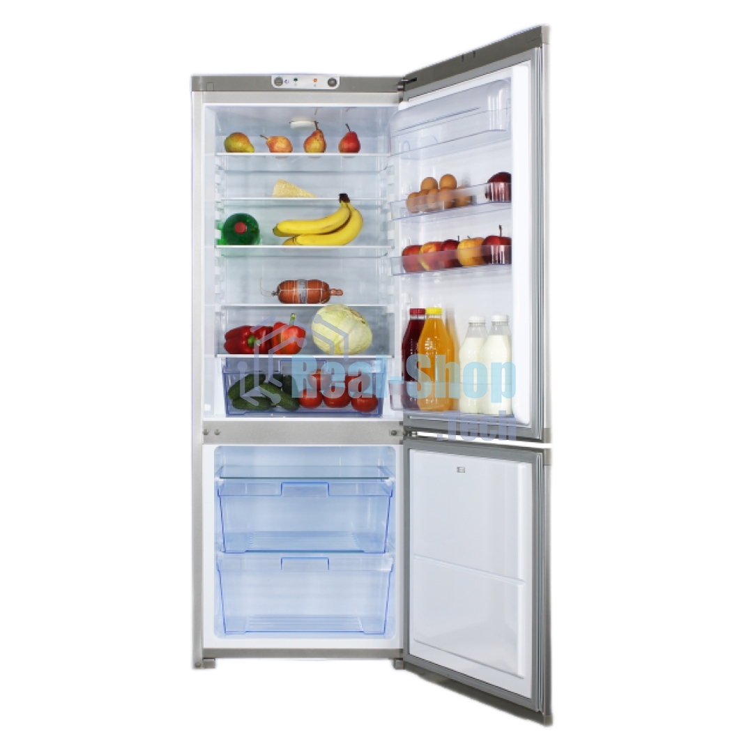 Холодильник ОРСК 171 MI металлик двухкамерный 200/110л морозилка снизу