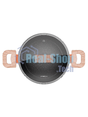 Кастрюля Maunfeld MARTA MCS22FA06CL из кованого алюминия со стеклянной крышкой, 20 см, 2,2 л.