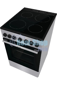 Плита электрическая Gorenje GEC5B20SG серый, конфорок 4 электрических, духовка 68 л, 50 см x 85 см x 59.4 см