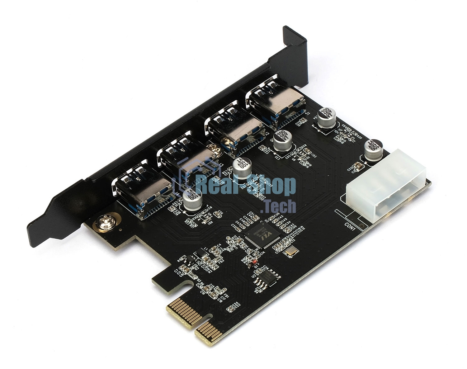 Контроллер USB 3.0 Gembird SPCR-04 в разъем PCI-e, 4xUSB-A