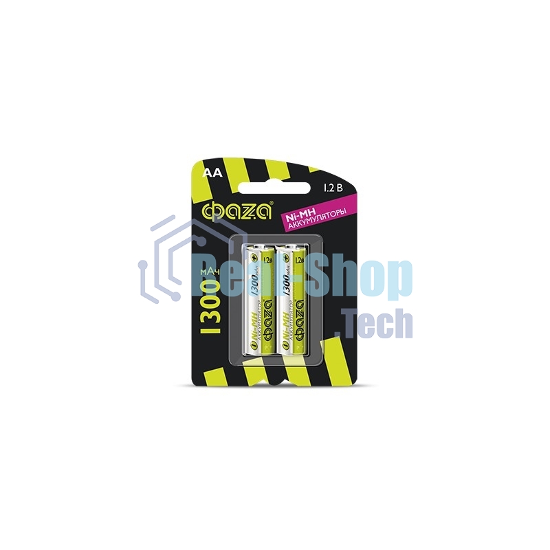 Элемент питания аккумуляторный ФАZА AA 1300мА·ч Ni-MH