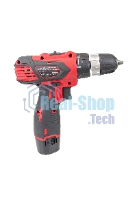 Дрель-шуруповерт аккумуляторная Edon AD-12CA, 12В, 2 АКБ, Кейс