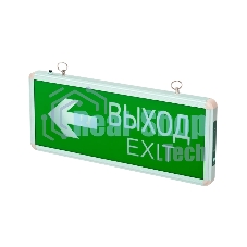 Светильник JazzWay аварийный светодиодный ВЫХОД EXIT/стрелка направления 3вт 1.5ч постоянный LED IP20 PEL 102-2