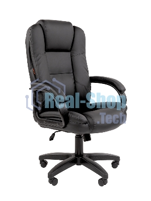 Кресло офисное Chairman 600LT чер.пласт экопремиум черный