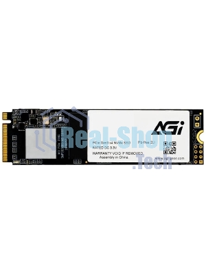 Накопитель SSD AGI AI298, 4Tb, PCIe 3.0 x4, M.2 2280, NVMe, R/W 2400/1800