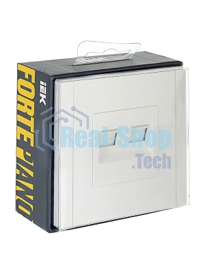 Розетка компьютерная IEK FORTE&PIANO FP234 2-ая RJ45 кат.6 белый