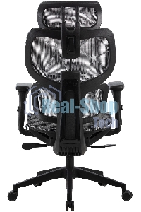 Кресло компьютерное Cactus CS-MC555-GY черный/серый, сетка