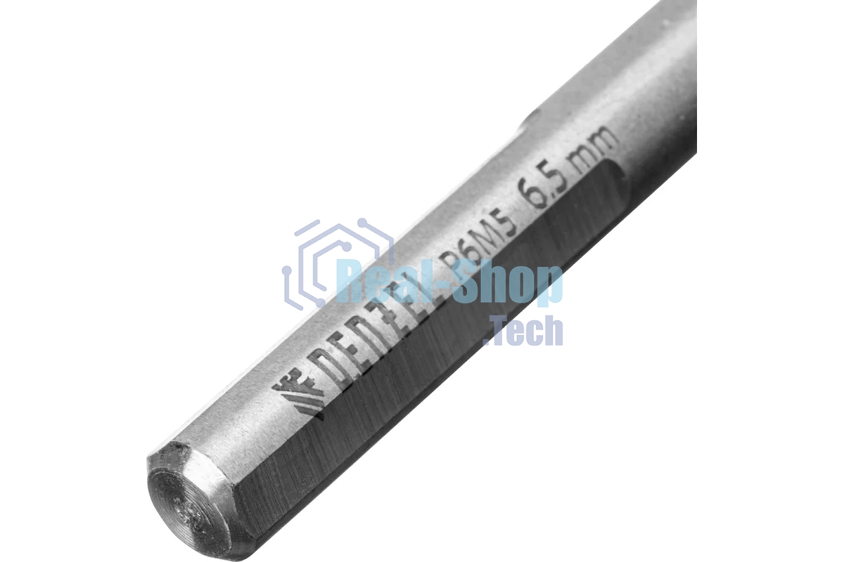 Набор сверл по металлу Denzel 1,5-6,5мм, Р6М5-TiN, Golden Tip, 13 шт 723002