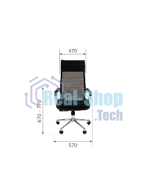 Кресло Chairman 700 черный, сетка, 120 кг, механизм качания