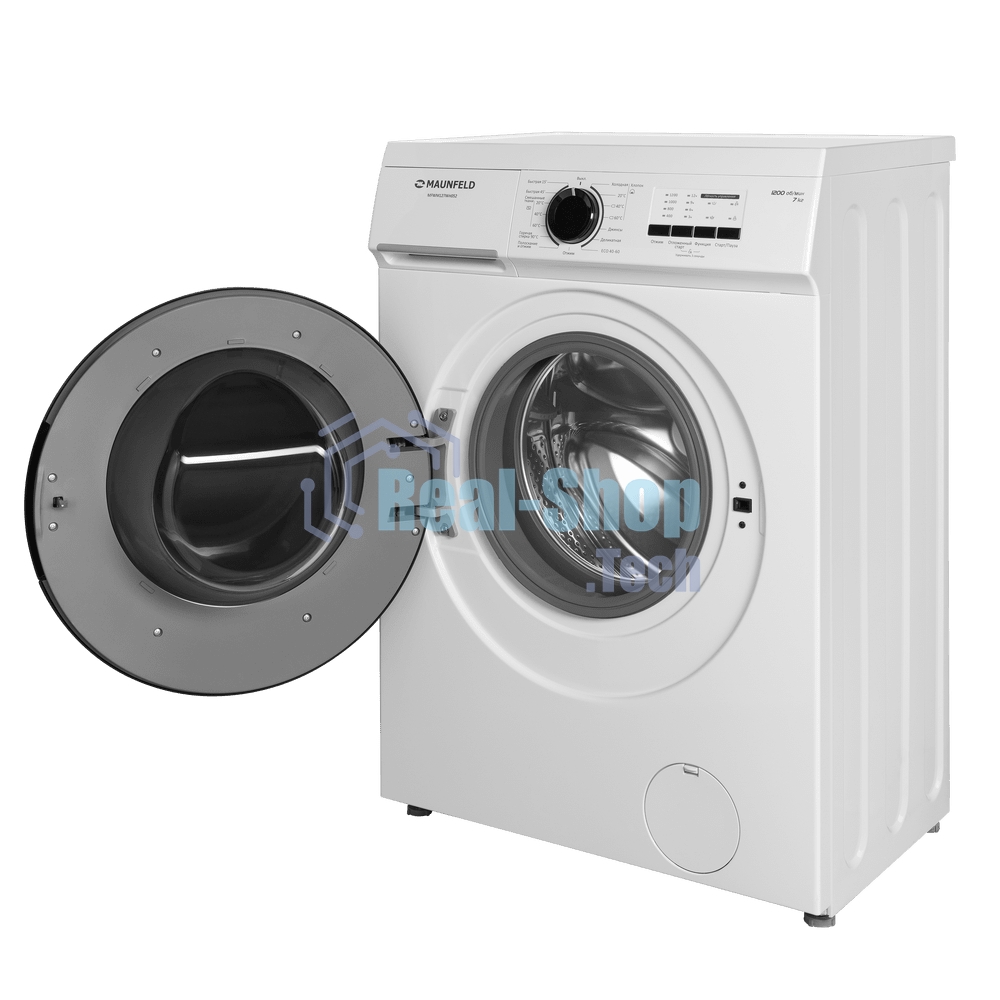 Стиральная машина Maunfeld MFWM127WH052 белый, загрузка фронтальная 7 кг, 1200 об/мин., класс: А+++
